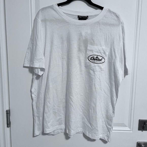 NWT - Zara x Capital Records Men’s Short Sleeve Pocket Tee - Size XL - Picture 1 of 7